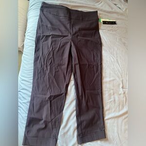 Tribal Black Ankle Cropped Pants